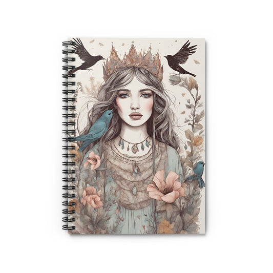 Princess Of Light Spiral Notebook