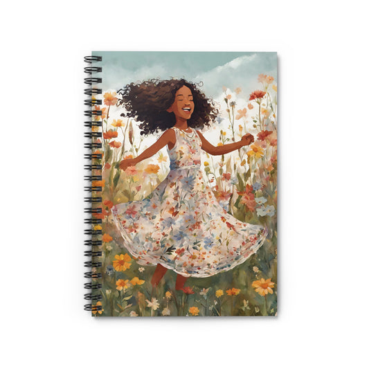 Dancing Amongst The Wildflowers Spiral Notebook