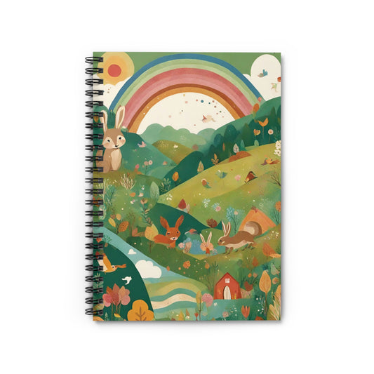 Happy Day Rainbow And Friends Spiral Notebook