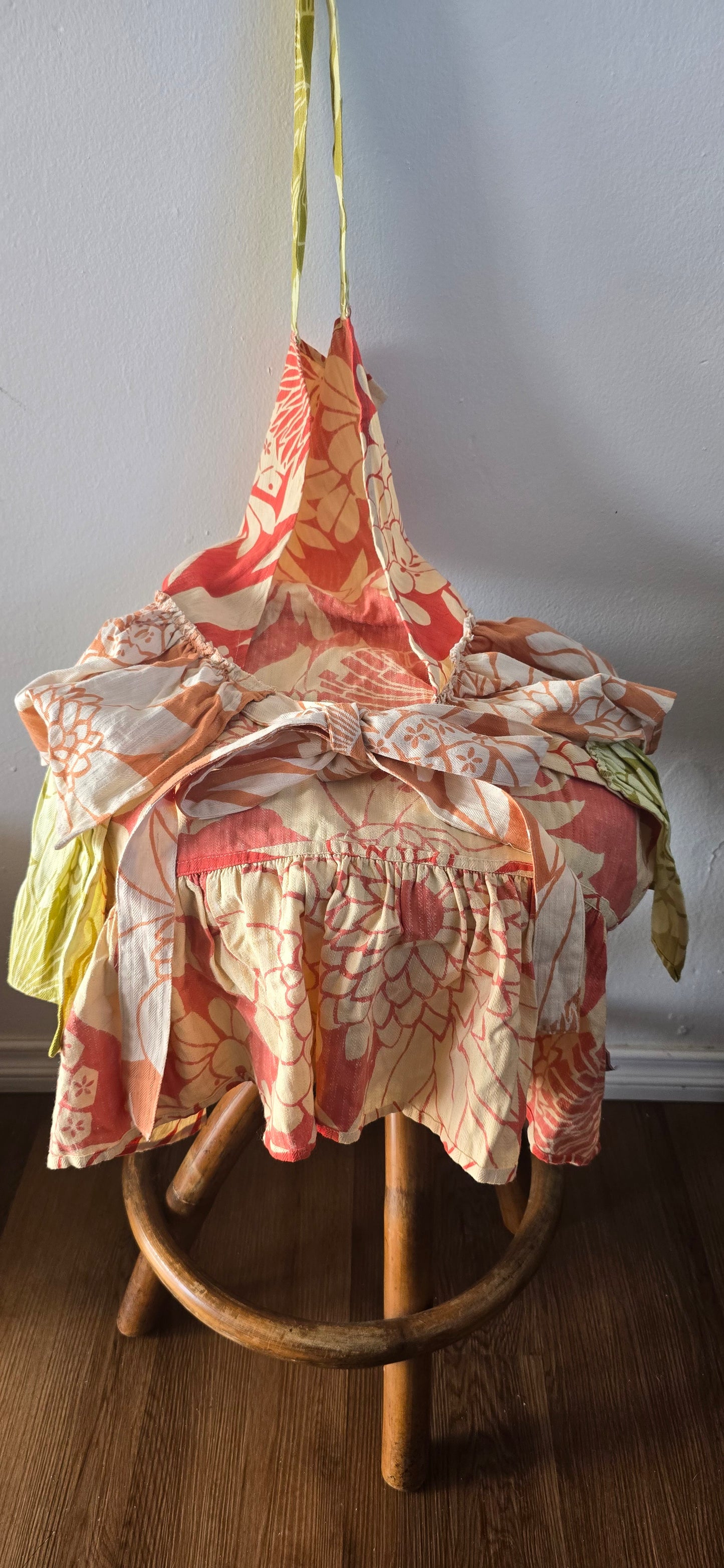 Tiered Ruffle Floral Apron