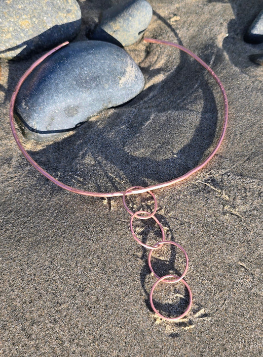 Textured Copper Choker