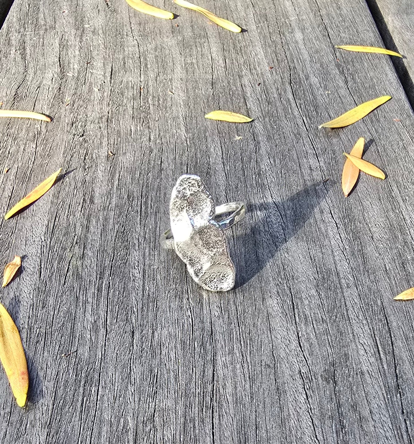 Sterling Silver Molten Ring – Raw Grace Collection