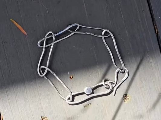 Sterling Silver Chain Bracelet - Raw Grace Collection