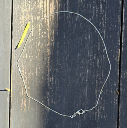 Dainty Sterling Silver Box Chain Necklace