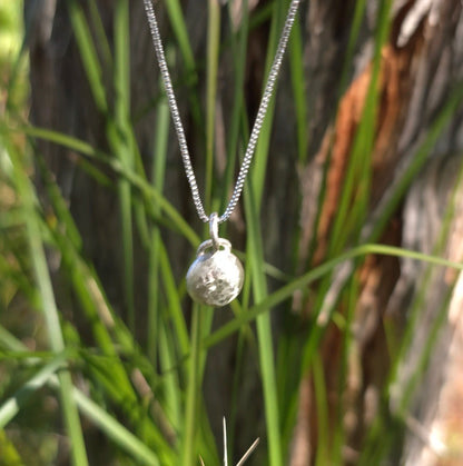 Sterling Silver Molten Drop Pendant – Raw Grace Collection