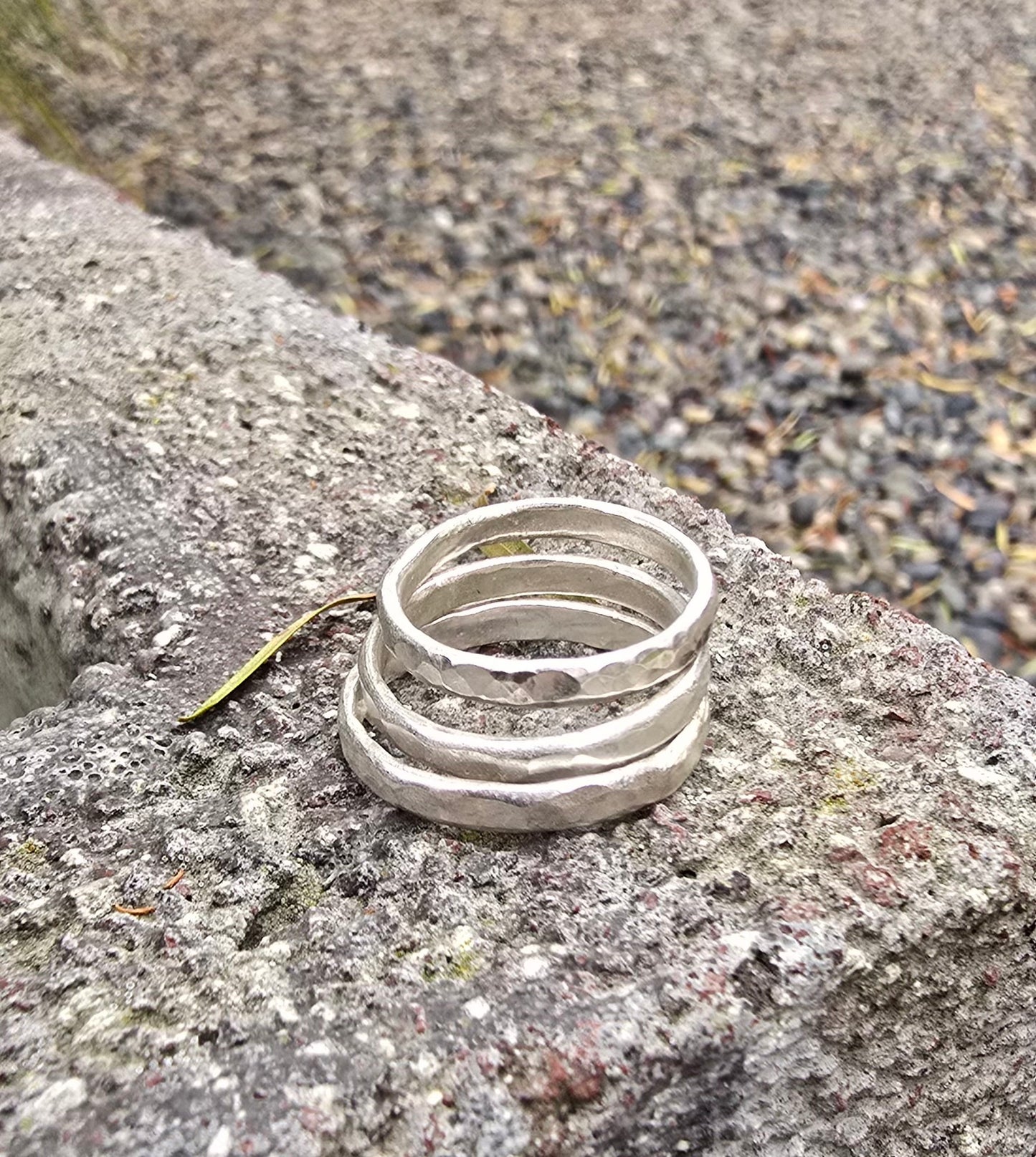 Sterling Silver Hammered Band – Raw Grace Collection