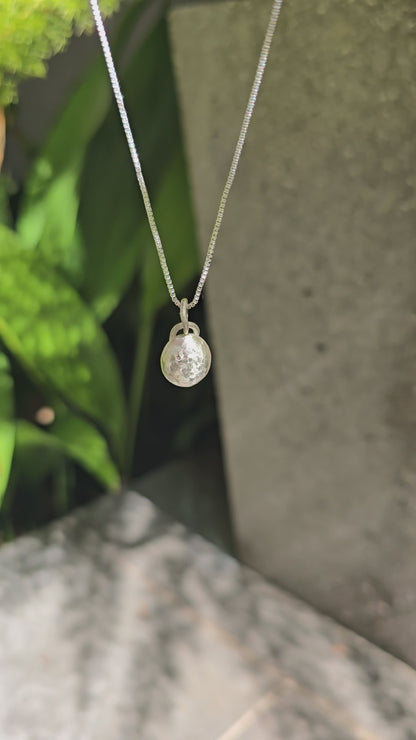 Sterling Silver Molten Drop Pendant – Raw Grace Collection