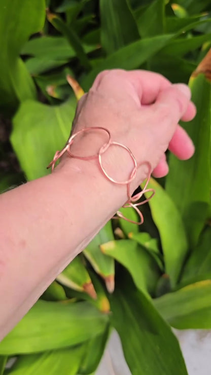 Raw Copper Link Bracelet