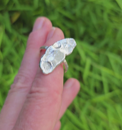 Sterling Silver Molten Ring – Raw Grace Collection